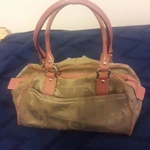 Pink and Tan coach handbag